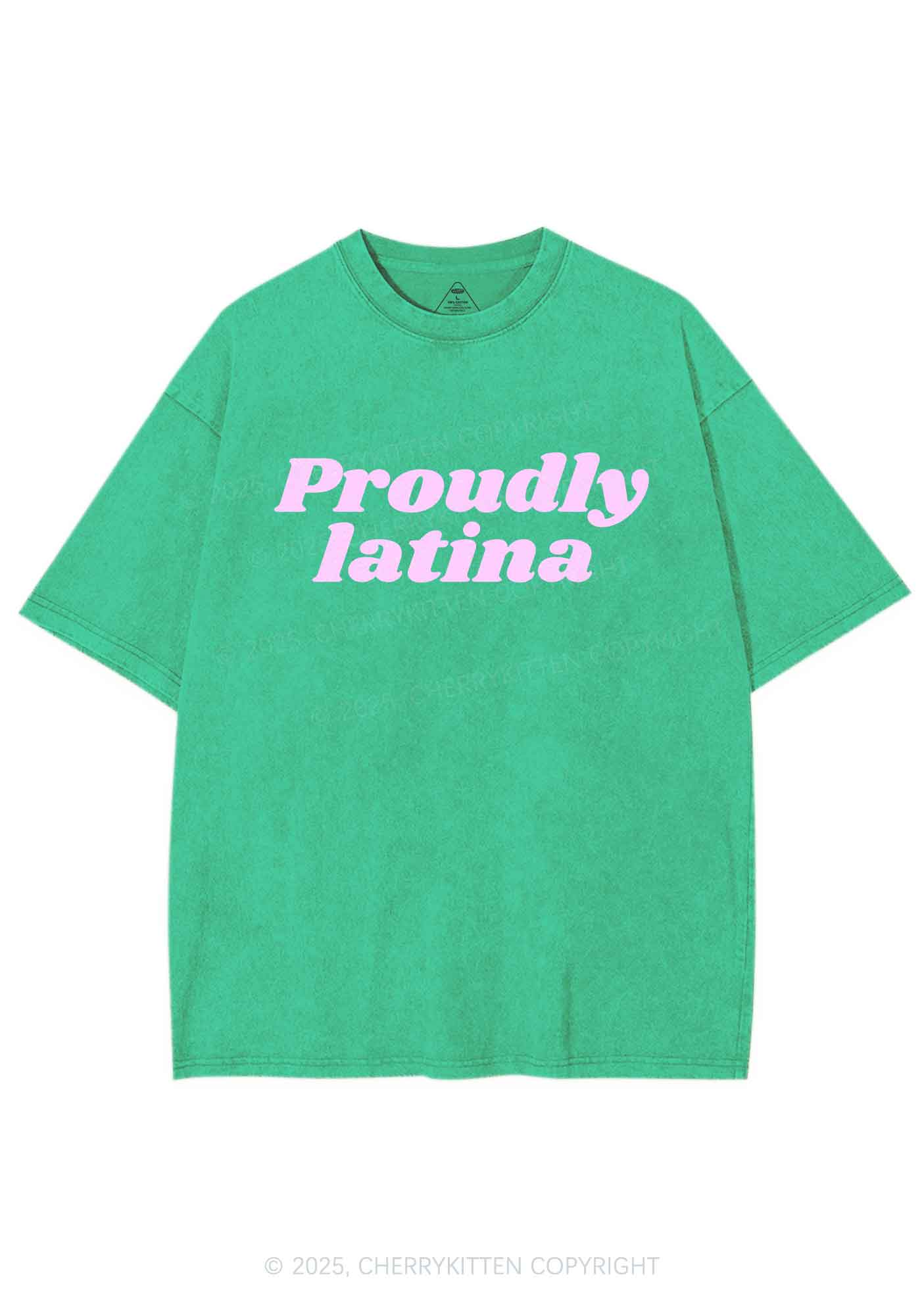 Proudly Latina Y2K Washed Tee Cherrykitten