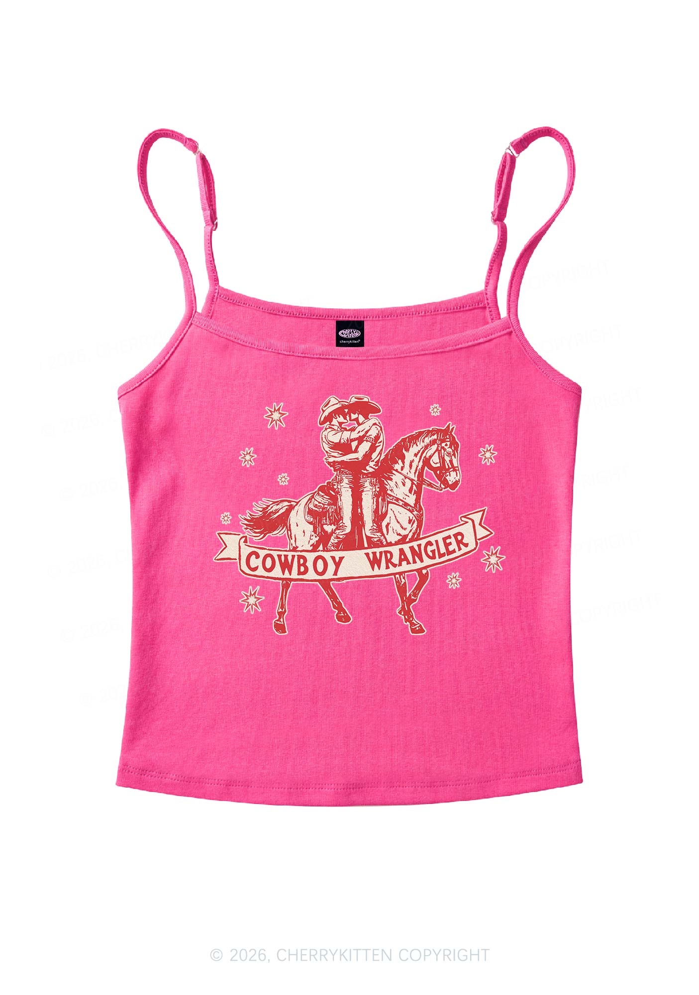 Cowboy Wrangler Pride Y2K Spaghetti Strap Cami Cherrykitten