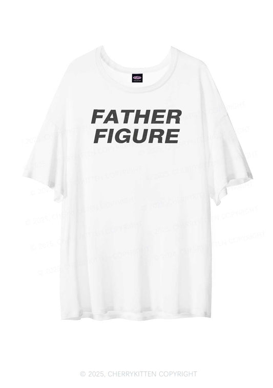 Father Figure Y2K Sheer Boyfriend Tee Cherrykitten