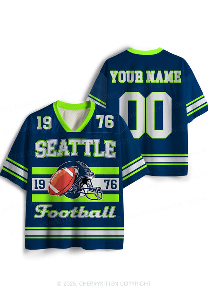 Custom Retro Green Football Team Y2K Sport Jersey Shirts Cherrykitten