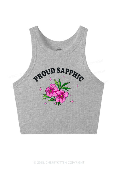 Proud Sapphic Y2K Crop Tank Top Cherrykitten