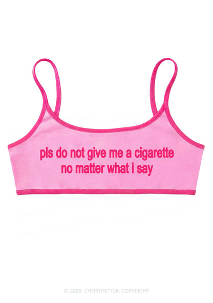 Dont Give Me Cigarette Y2K Super Crop Cami Cherrykitten