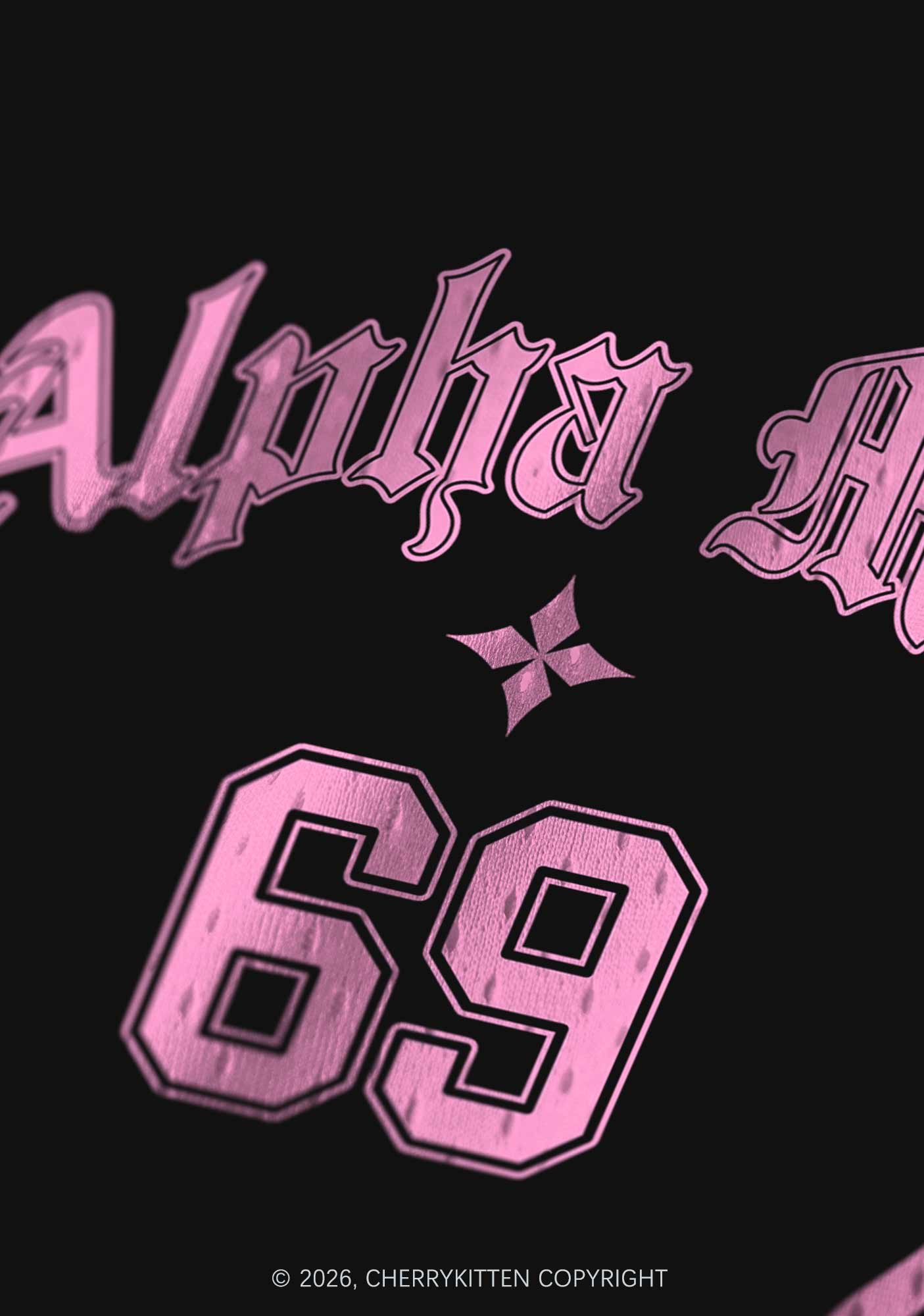 Pink Alpha Male Butterfly Pride Y2K Sport Jersey Tank Cherrykitten