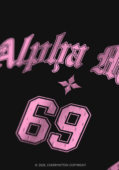 Pink Alpha Male Butterfly Pride Y2K Sport Jersey Tank Cherrykitten