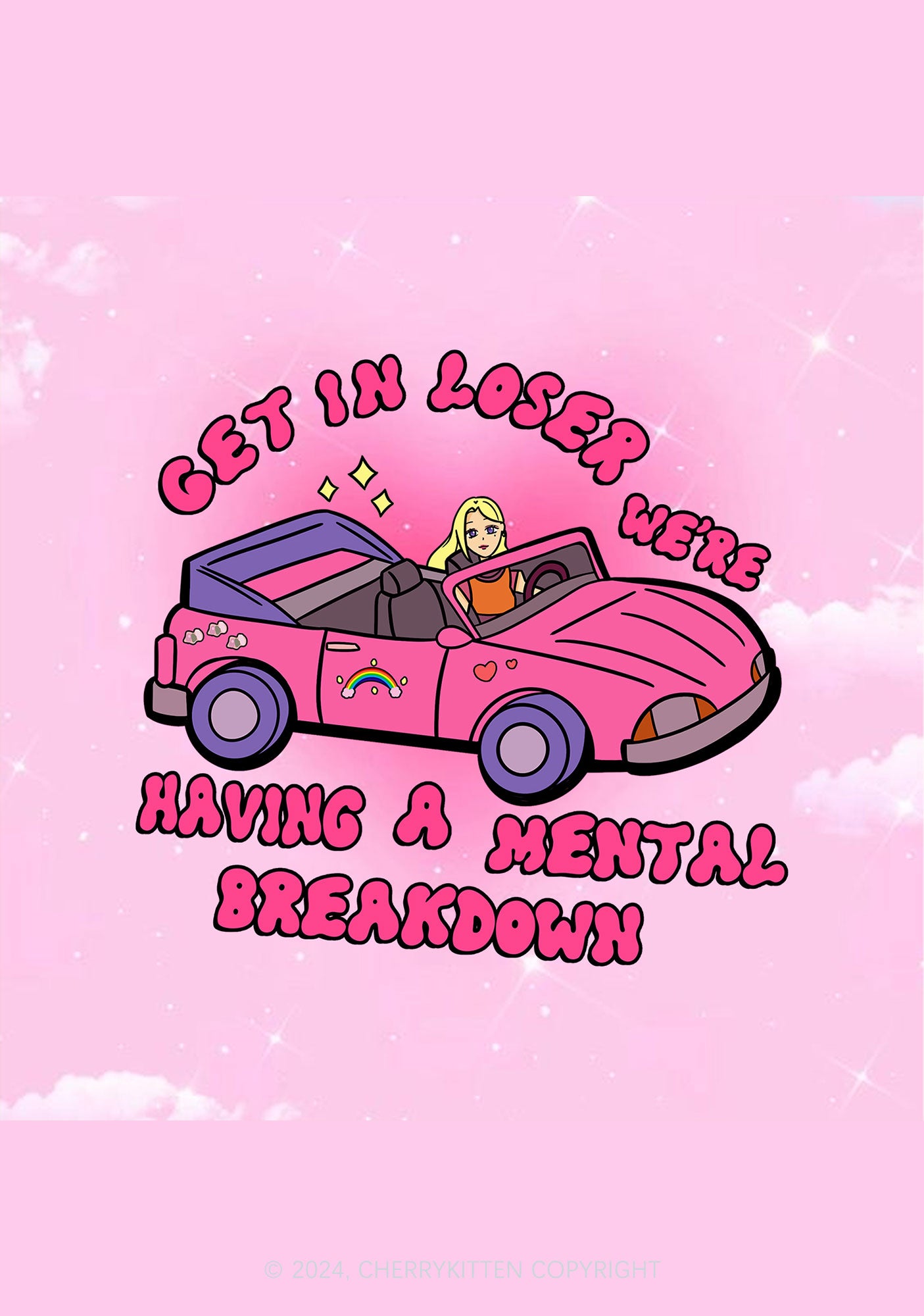 Get In Car 1Pc Y2K Pin Badge Cherrykitten