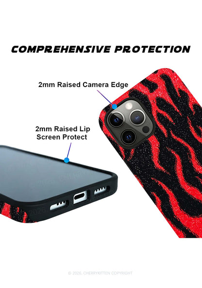 Red Flame Y2K Phone Case Cherrykitten