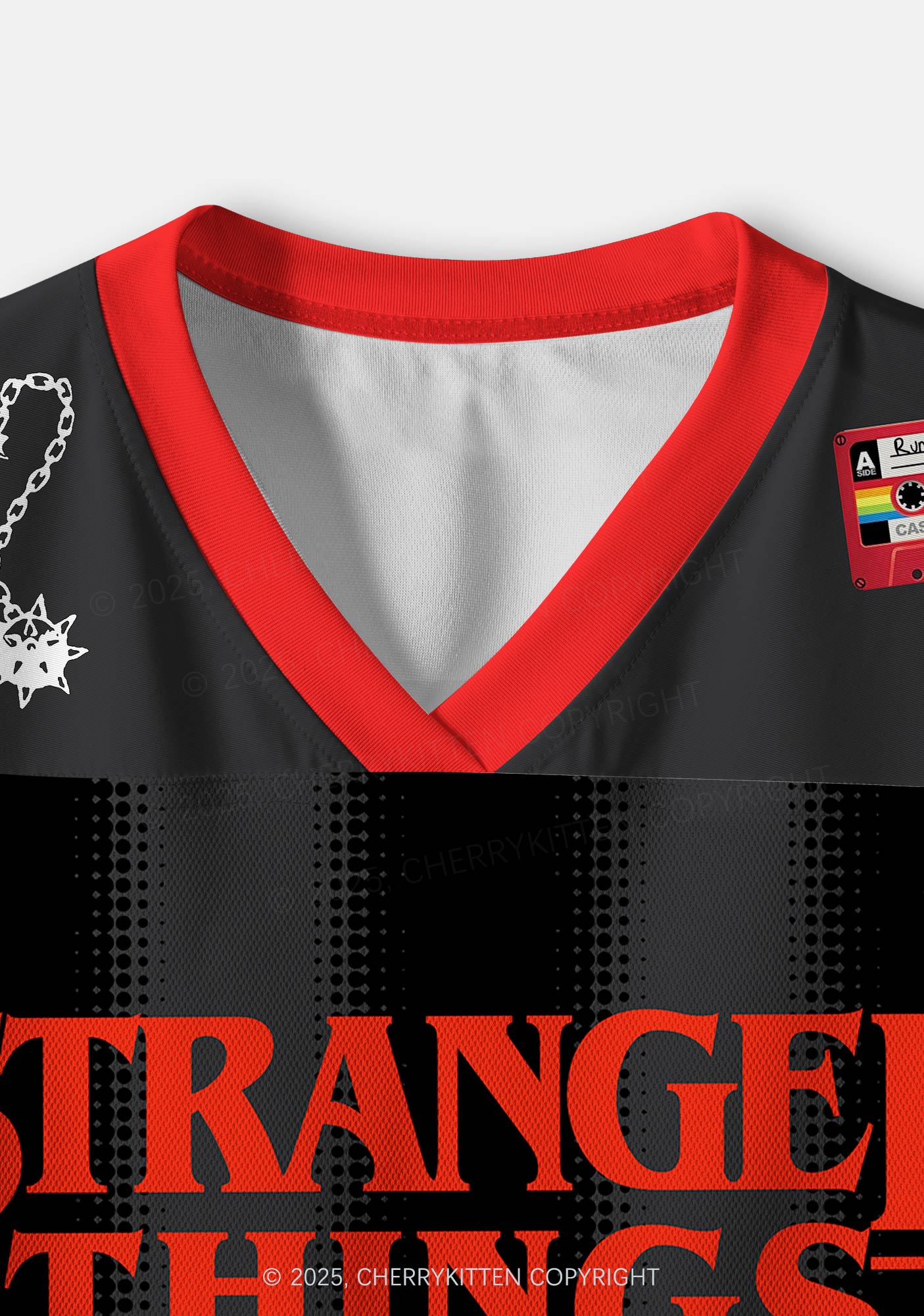 Custom Fire Things Y2K Crop Sport Jersey Shirts Cherrykitten