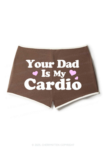 Your Dad Is My Cardio Y2K Booty Shorts Cherrykitten
