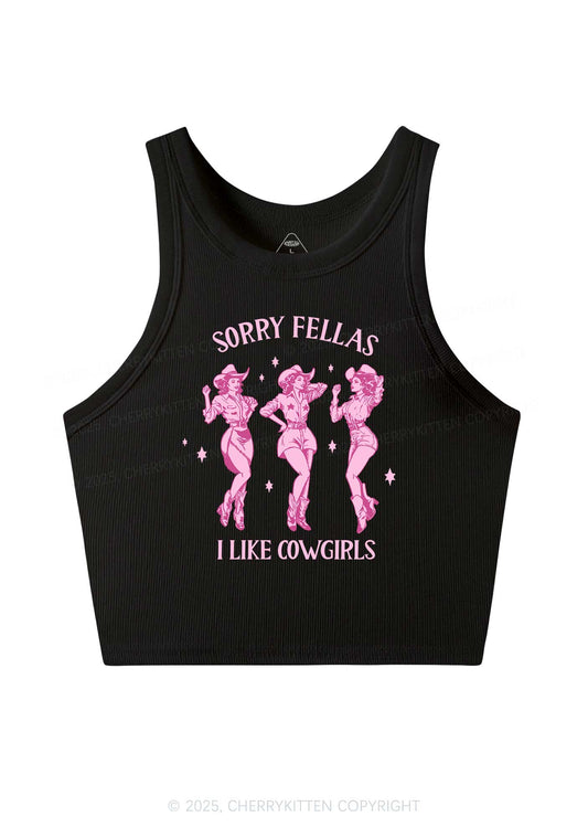 Soppy Fellas I Like Cowgirls Y2K Crop Tank Top Cherrykitten