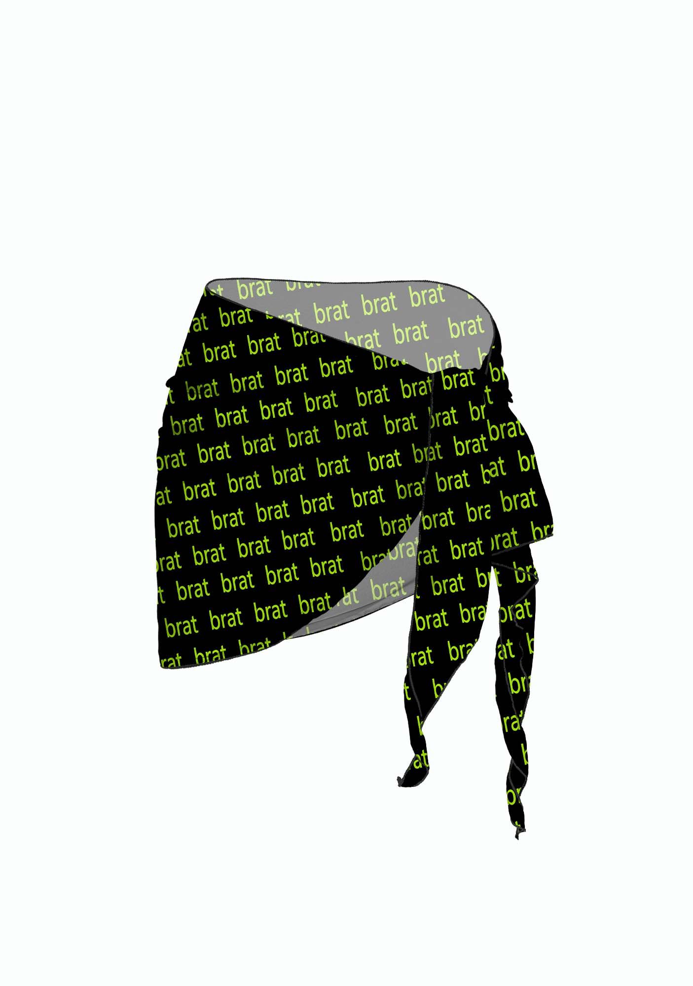 Green Brat Y2K Print Bikini Set Cherrykitten