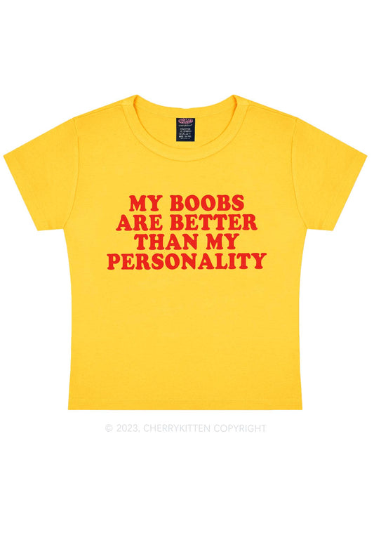 Bxxbs Better Than Personality Y2K Baby Tee Cherrykitten