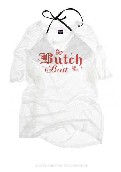Butch Bait Pride Y2K Sheer Boyfriend Tee Cherrykitten