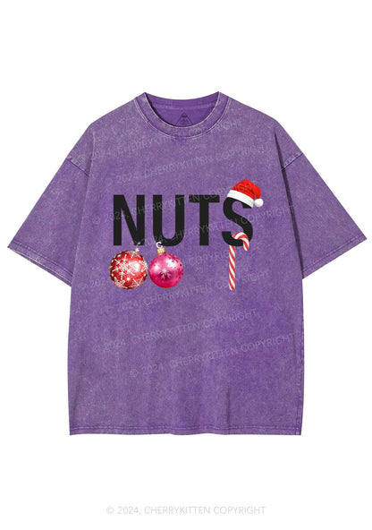 Christmas Nuts Y2K Washed Tee Cherrykitten