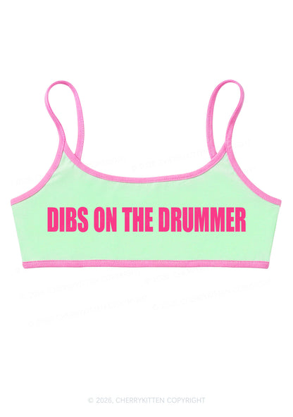 Dibs On The Drummer Y2K Super Crop Cami Cherrykitten