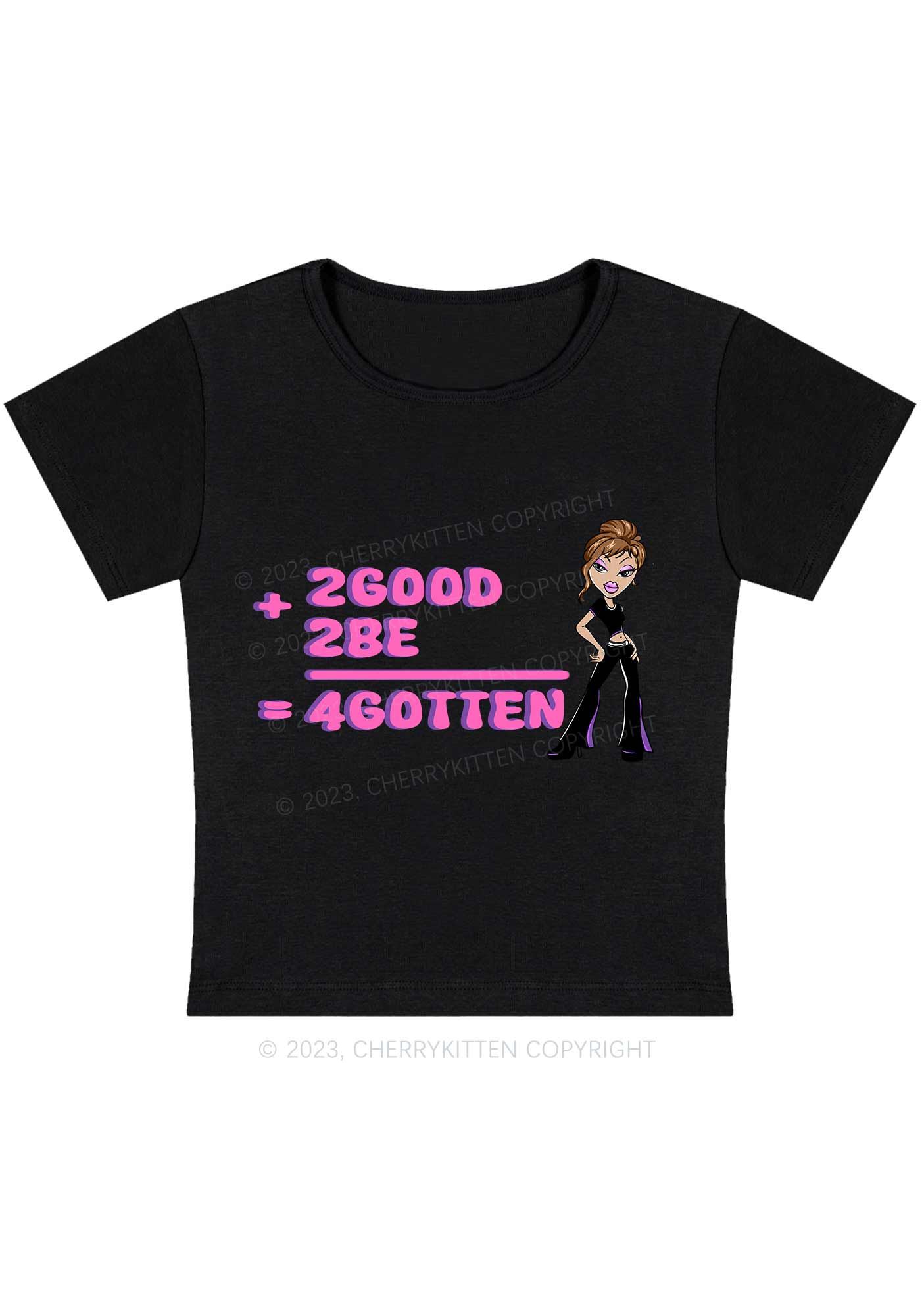 Curvy 2 Good Plus 2 Be Y2K Baby Tee Cherrykitten