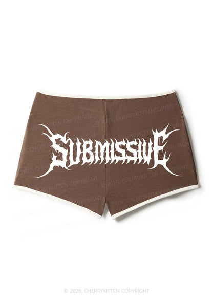 Punk Submissive Y2K Booty Shorts Cherrykitten