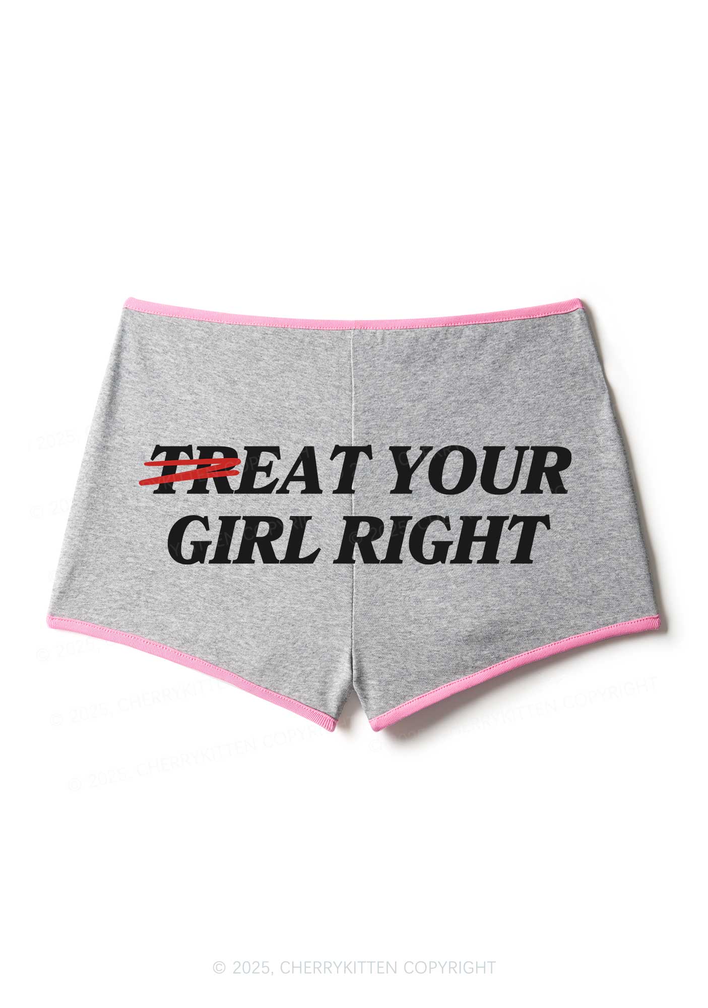 Treat Your Girl Right Y2K Booty Shorts Cherrykitten