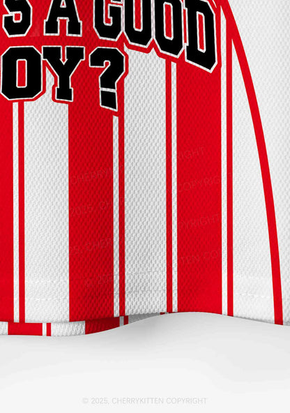 Custom Who Is Good Boy Y2K Crop Sport Jersey Shirts Cherrykitten