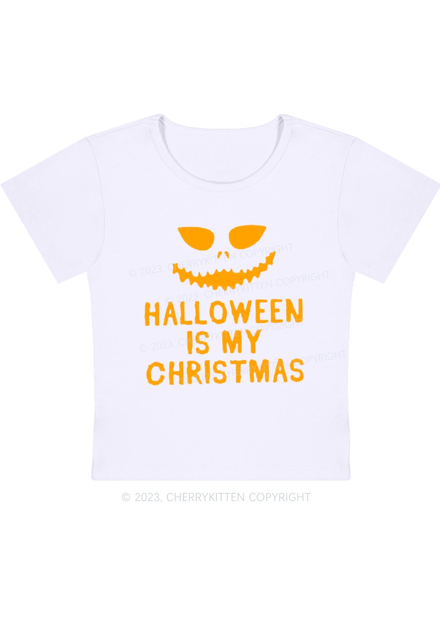 Halloween Is My Christmas Baby Tee Cherrykitten