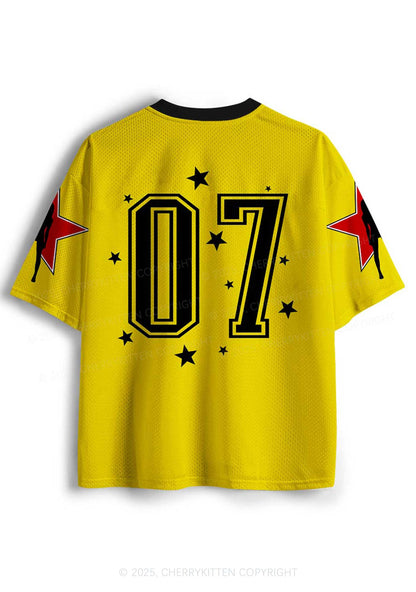 Custom Stargirl Y2K Mesh Jersey Shirts Cherrykitten
