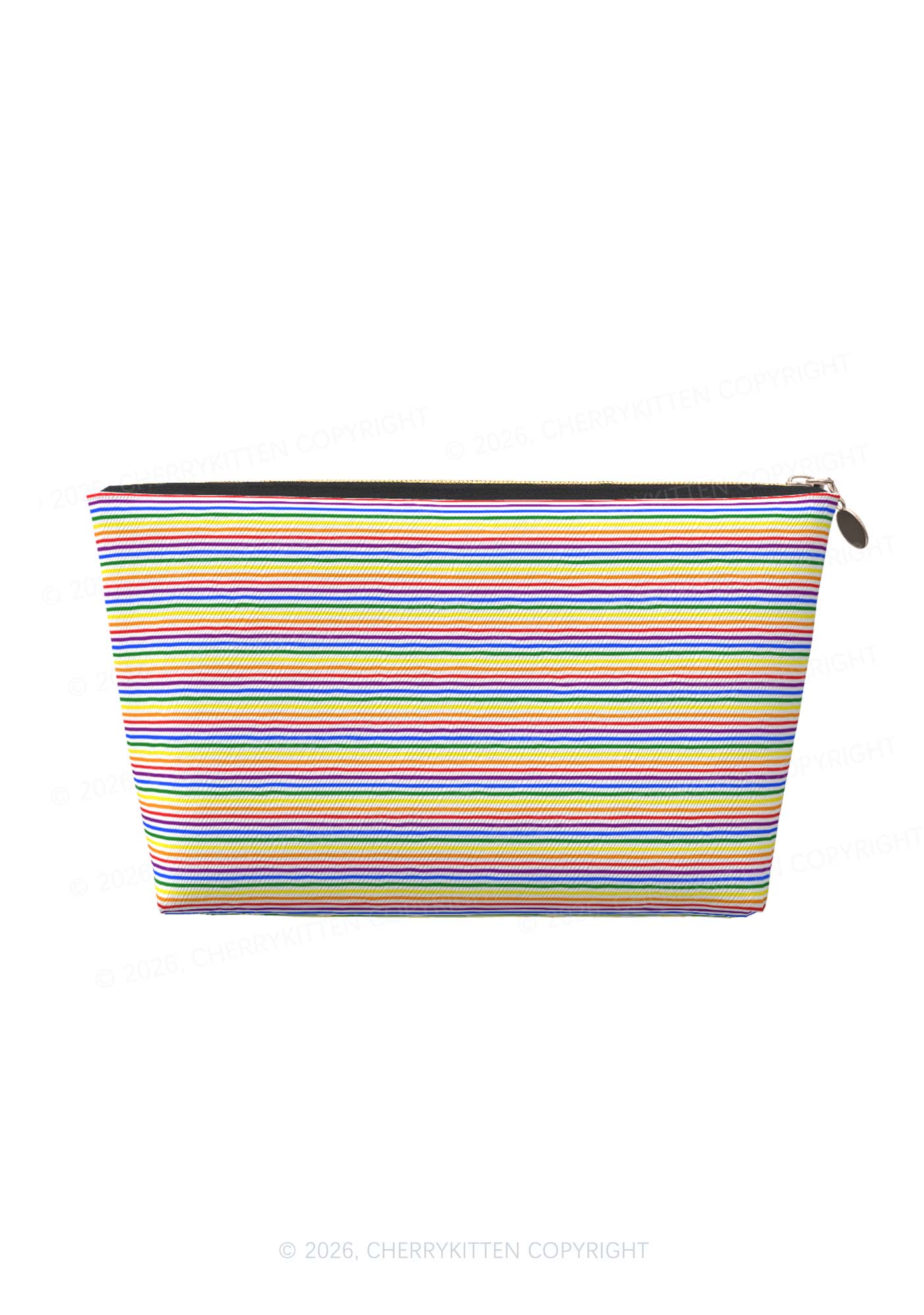 Rainbow Stripes Pride Y2K Makeup Bag Cherrykitten