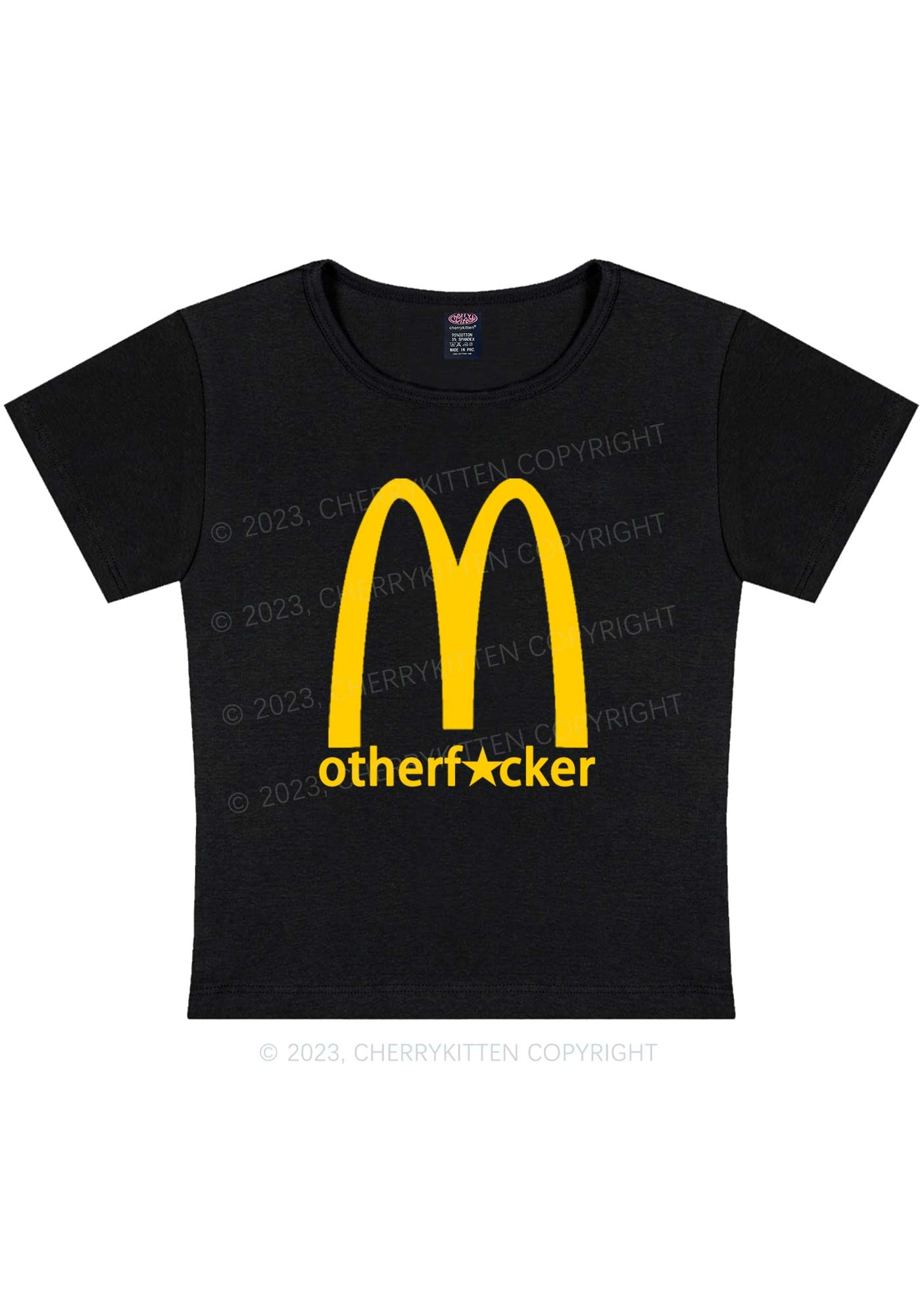 Curvy Big Motherfxcker Y2K Baby Tee Cherrykitten