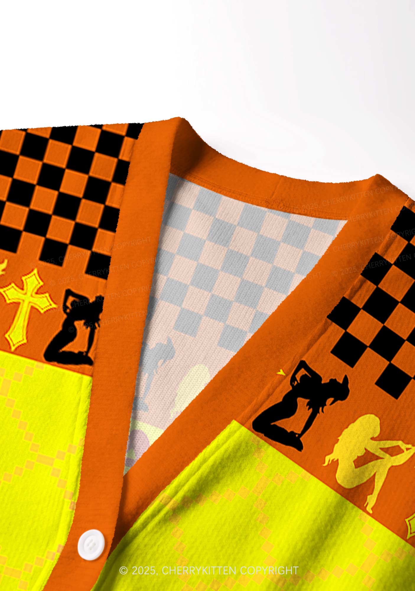 Ride A Cowgirl Pride Y2K Christmas Cardigan Knit Sweatshirt Cherrykitten