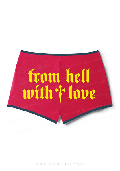 From Hell With Love Y2K Booty Shorts Cherrykitten