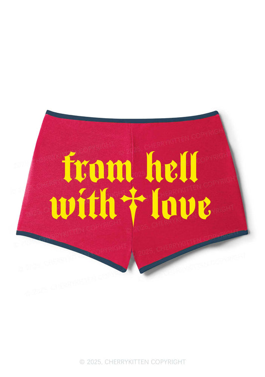 From Hell With Love Y2K Booty Shorts Cherrykitten
