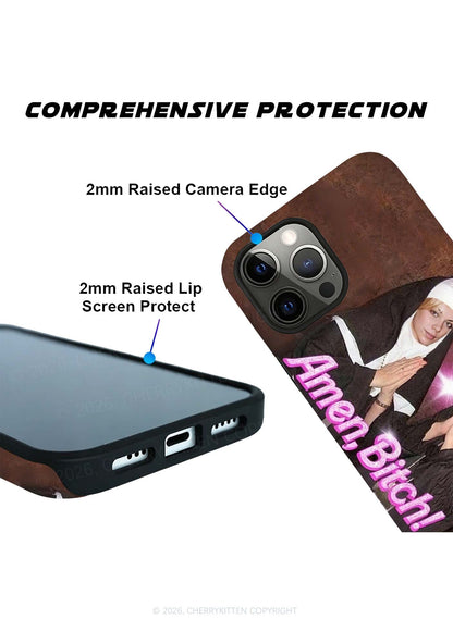 Amen Bxxch Y2K Phone Case Cherrykitten