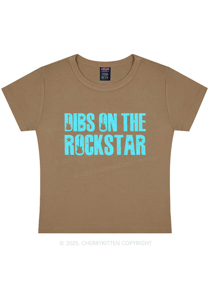 Dibs On The Rockstar Y2K Baby Tee Cherrykitten