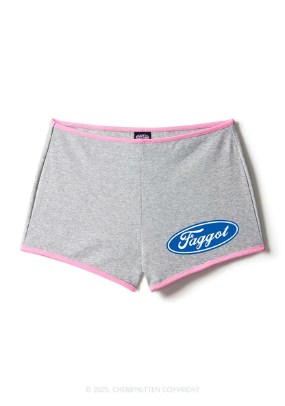 Faggot Pride Y2K Booty Shorts Cherrykitten