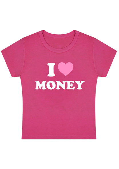 I Love Money Y2K Baby Tee