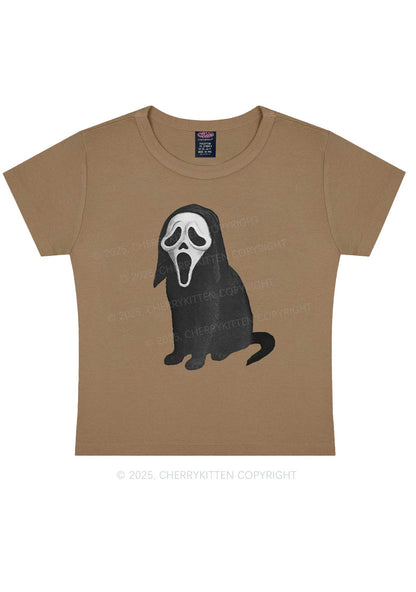 Halloween Ghostcat Y2K Baby Tee Cherrykitten