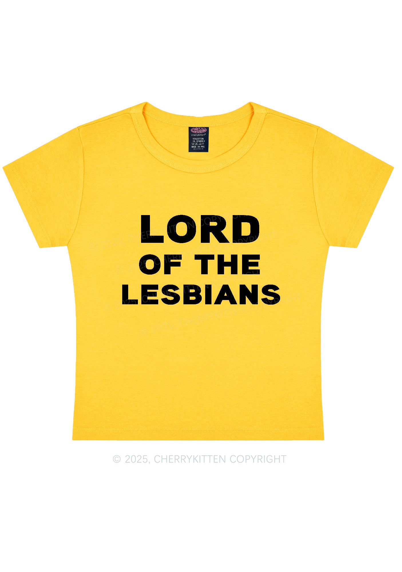 Lord Of The Lesbians Y2K Baby Tee Cherrykitten