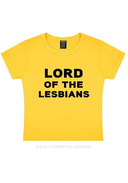 Lord Of The Lesbians Y2K Baby Tee Cherrykitten