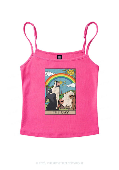 The Gay Pride Y2K Spaghetti Strap Cami Cherrykitten