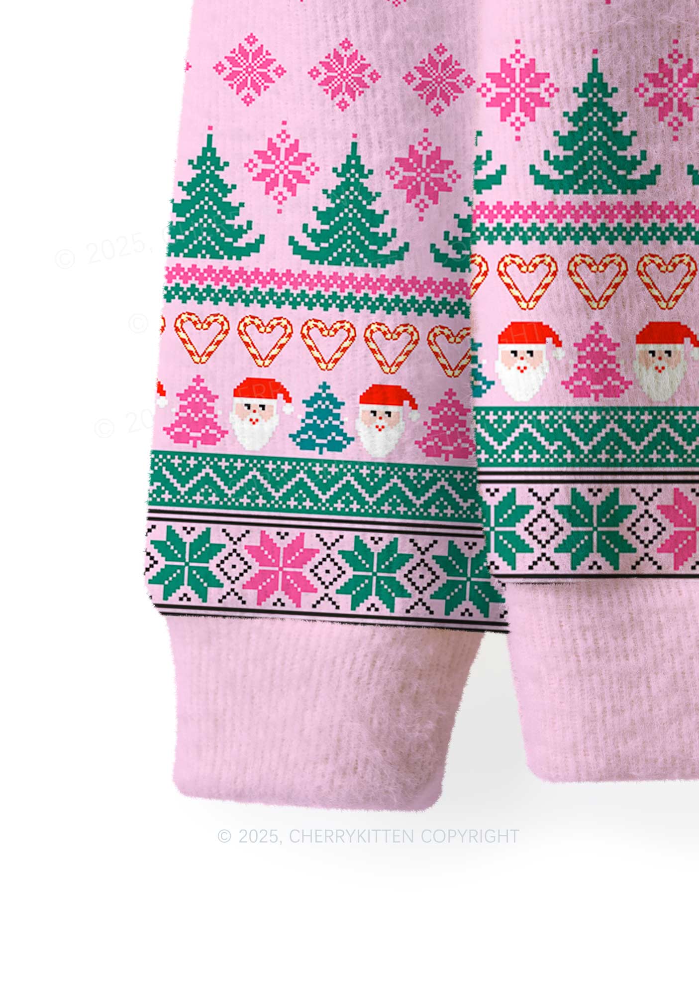 Christmas Ratz Y2K Christmas Knit Sweatshirt Cherrykitten