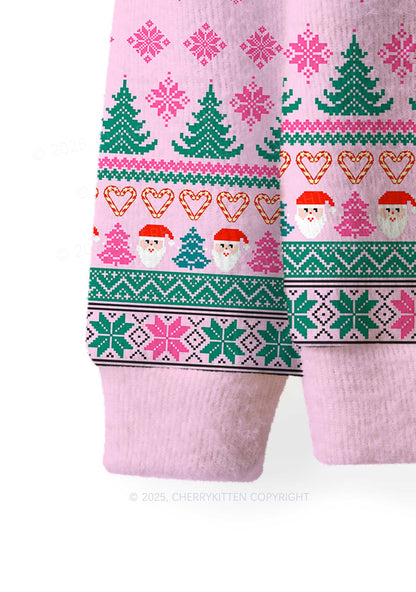 Christmas Ratz Y2K Christmas Knit Sweatshirt Cherrykitten