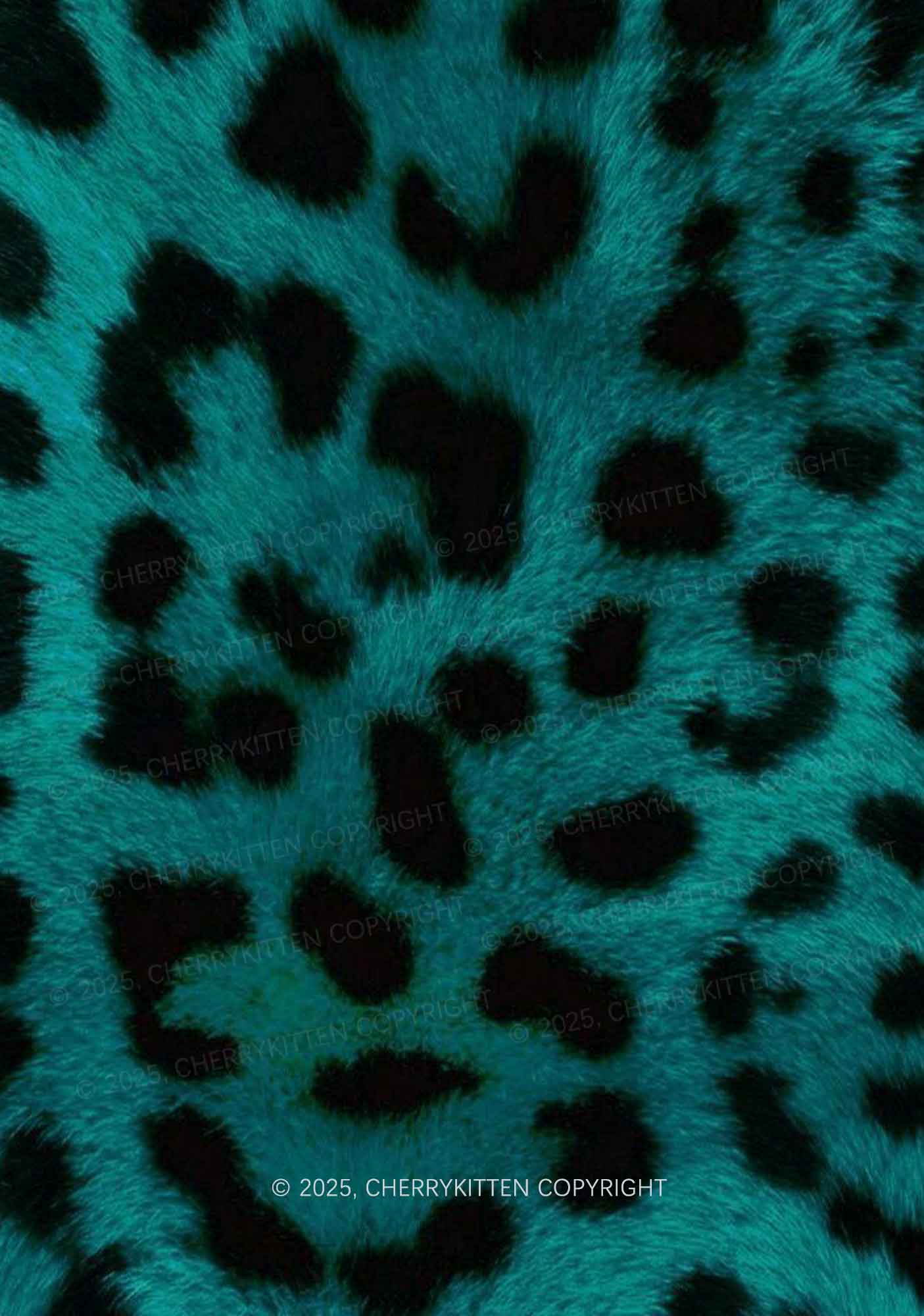 Green Leopard Y2K Print Mini Layered Skirt Cherrykitten