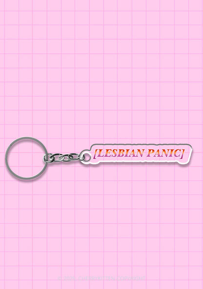 Lesbian Panic Pride 1Pc Y2K Keychain Cherrykitten
