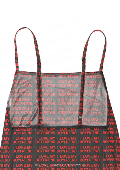 I Love My Boyfriend Y2K Mesh Slip Dress Cherrykitten