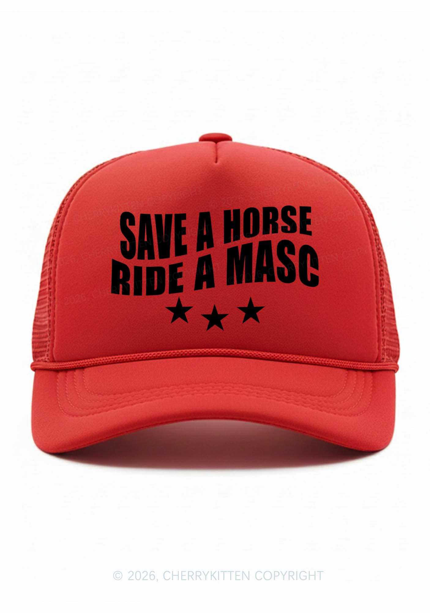 Ride A Masc Pride Y2K Trucker Hat Cherrykitten