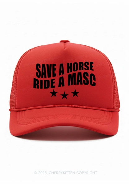 Ride A Masc Pride Y2K Trucker Hat Cherrykitten