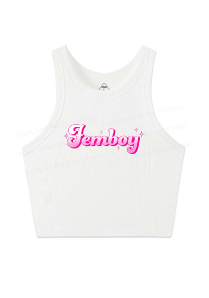 Femboy Pride Y2K Crop Tank Top Cherrykitten