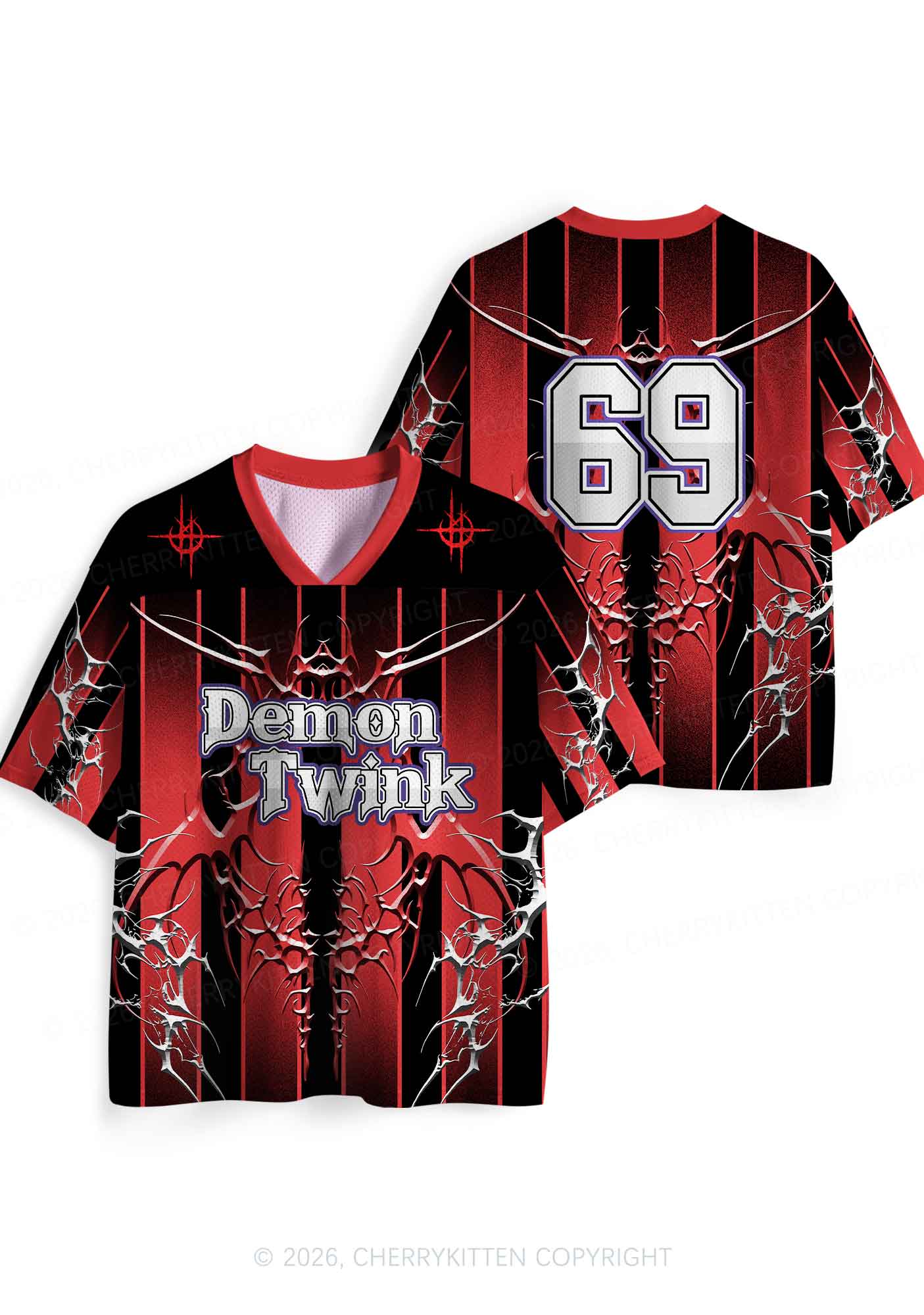 Demon Twink Pride Y2K Sport Jersey Shirts Cherrykitten