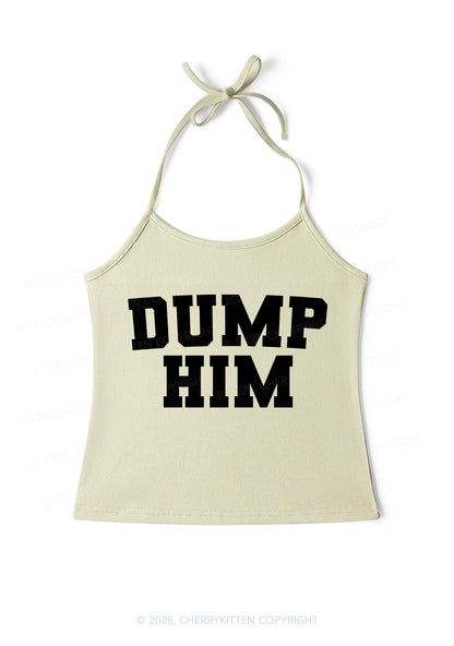 Dump Him Y2K Halter Neck Cami Cherrykitten