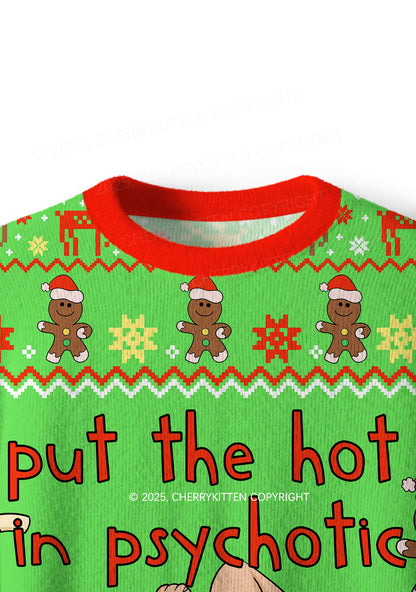 Yoga Girl Y2K Christmas Knit Sweatshirt Cherrykitten