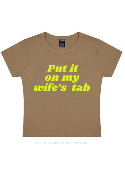 Put It On My Wifes Tab Pride Y2K Baby Tee Cherrykitten