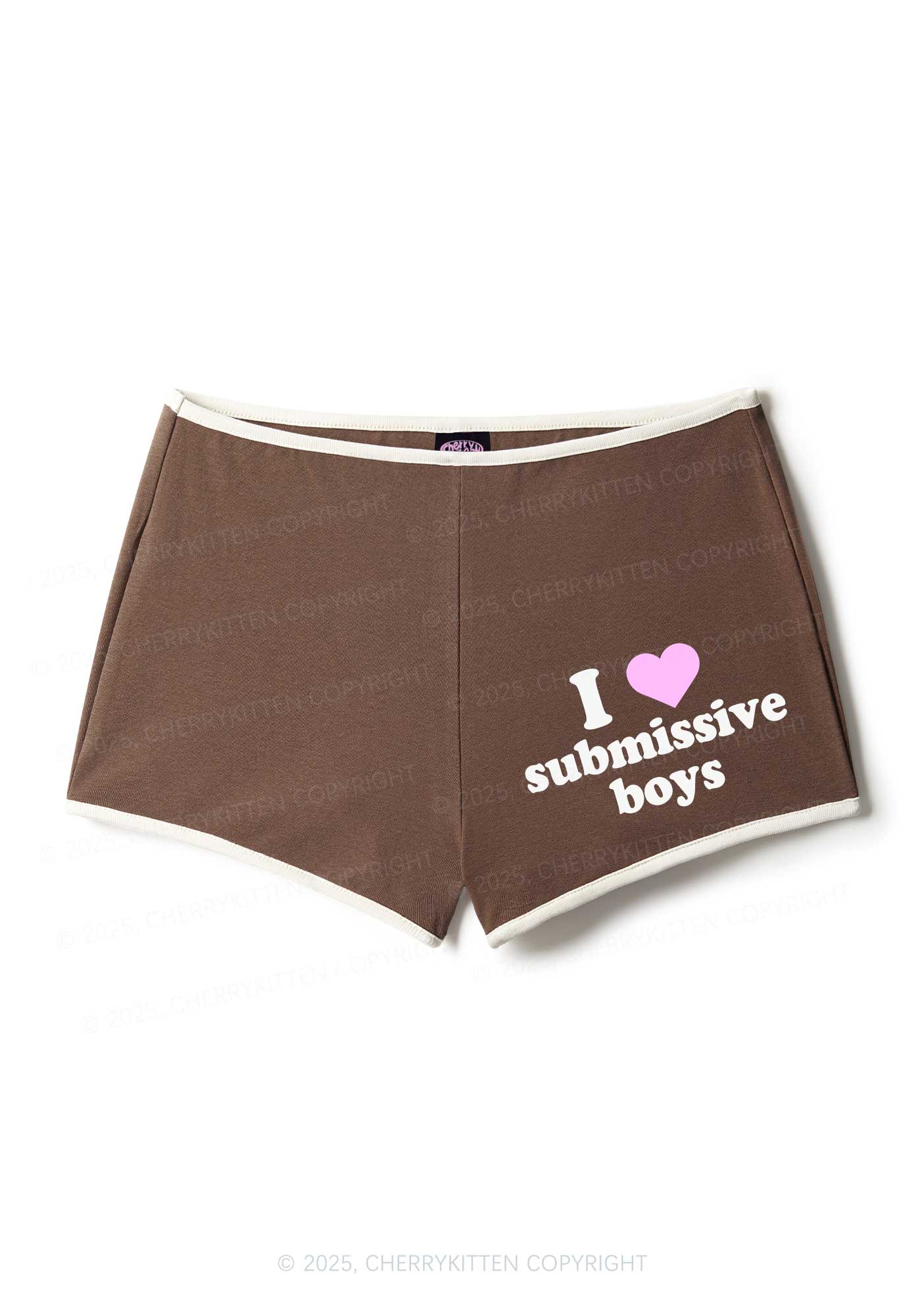 I Love S Boys Y2K Booty Shorts Cherrykitten